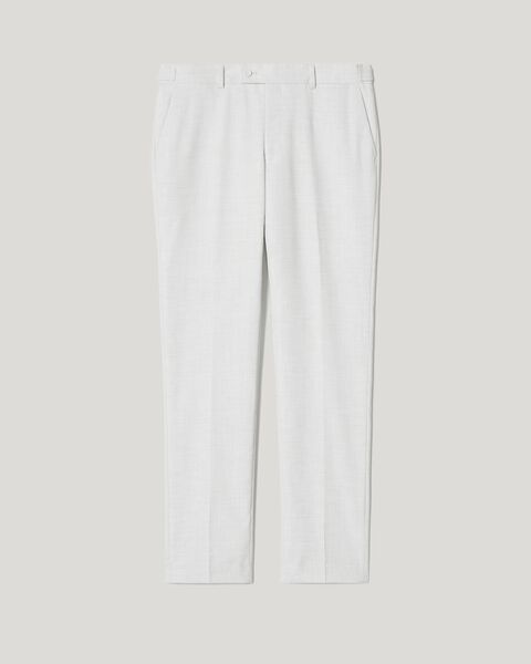 Winter White Slim Stretch Marle Tailored Pant 